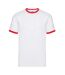 T-shirt homme blanc / rouge Fruit of the Loom-1