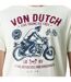 T-shirt homme col rond slub avec logo Free Vondutch