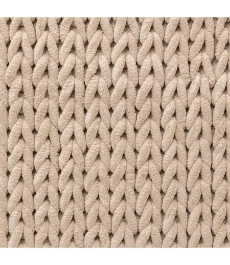 Tapis Salle de Bain Tissé Épais 50x75cm Naturel
