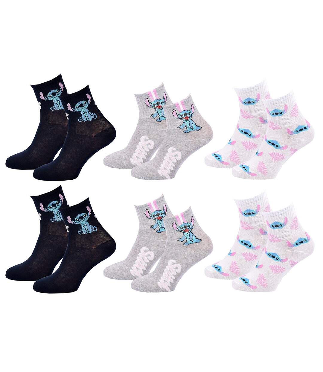 Chaussettes Pack Femme LILO ET STITCH Pack de 9 Paires Chaussettes SURPRISE-2