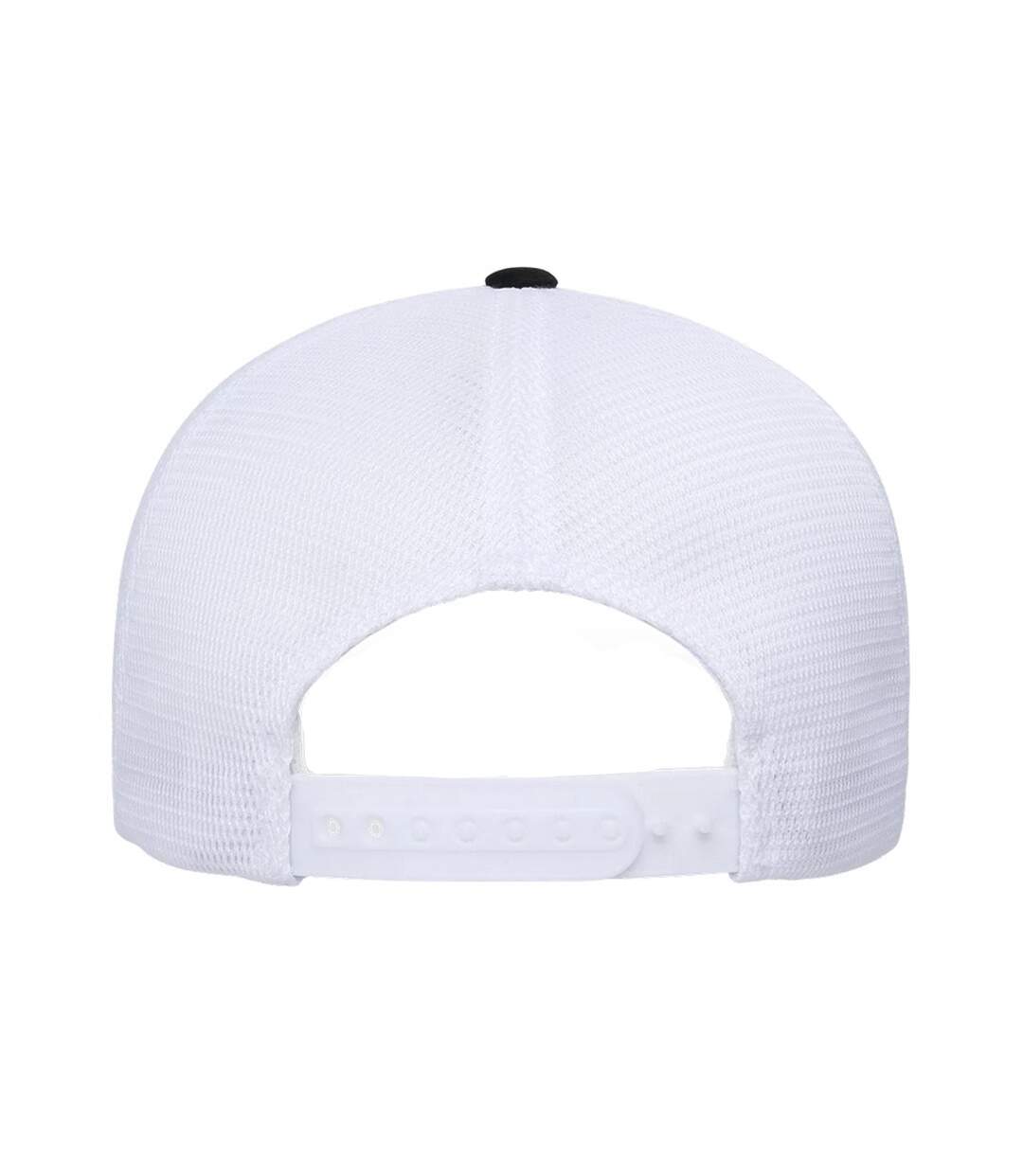 Casquette Trucker Motif/style Deux Tons Noir Blanc Flexfit-2