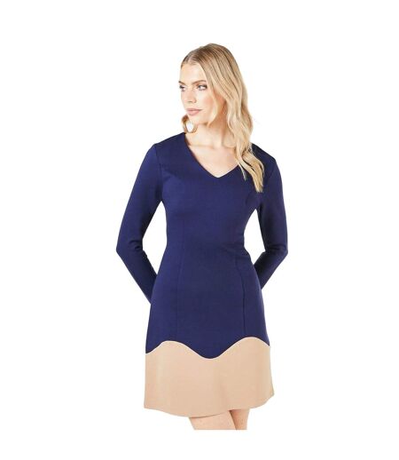 Robe droite femme bleu marine Principles