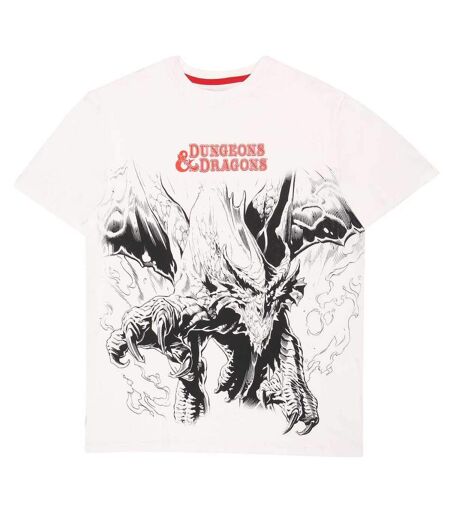 Dungeons & Dragons Unisex Adult Dragon Oversized T-Shirt (Natural)