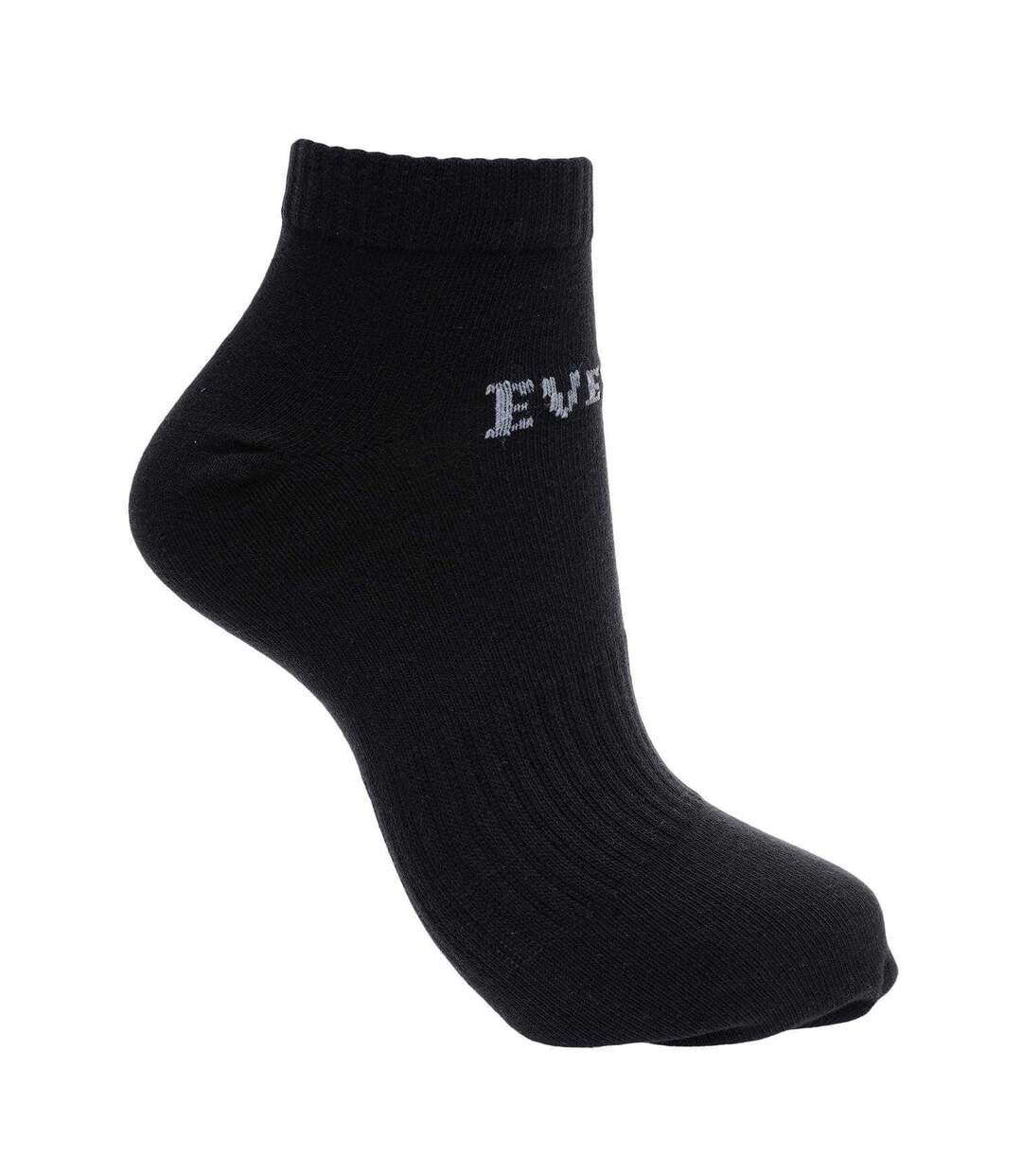 Pack Of 3  Mens Logo Trainer Socks  Black Everlast-2