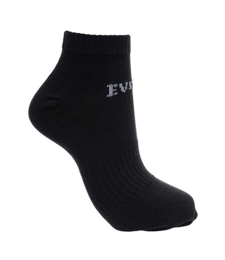 Pack Of 3  Mens Logo Trainer Socks  Black Everlast