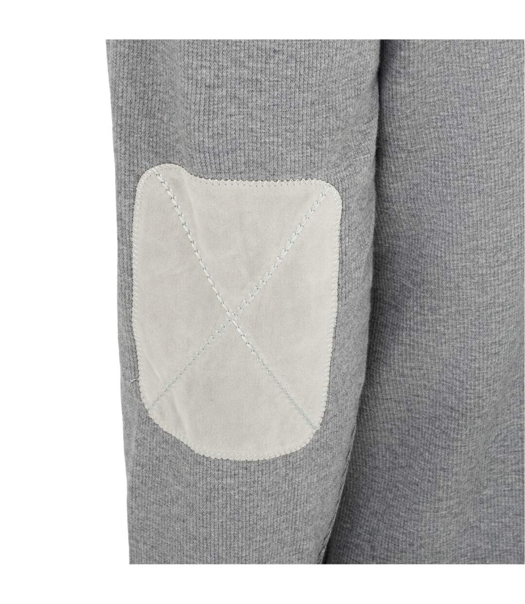 Sweat Motif/style Logo Homme Gris Foncé Chiné Howick-3