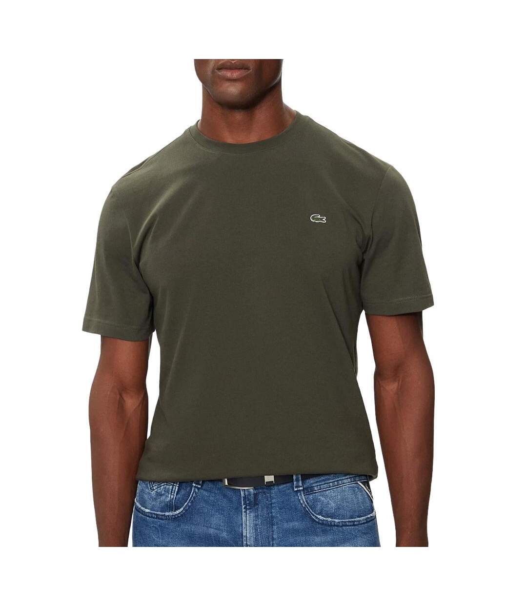 T-shirt kaki homme lacoste th2038-1