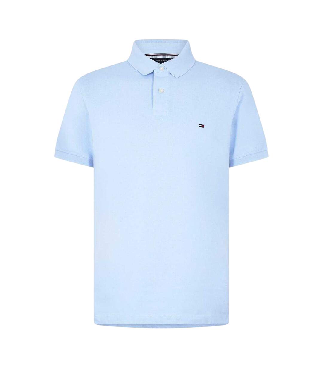 Mens 1985 Embroidered Logo Polo Shirt Breezy Blue Tommy Hilfiger-1