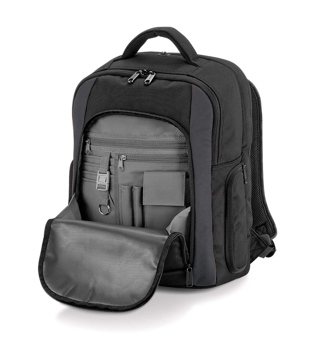 Quadra Tungsten Laptop Backpack (Black/Dark Graphite) (One Size) - UTBC788-1