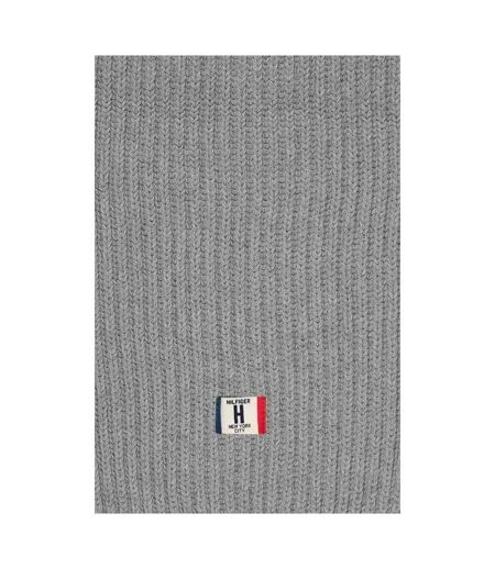 Childrens/kids Plain Knitted Scarf L Grey Tommy Hilfiger