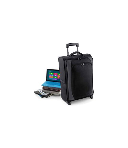 Valise cabine trolley business - QD975 - noir - compartiment renforcé laptop