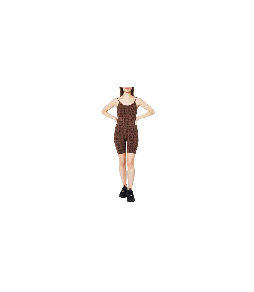 Haut Motif/style Monogramme Femme Marron Guess-1