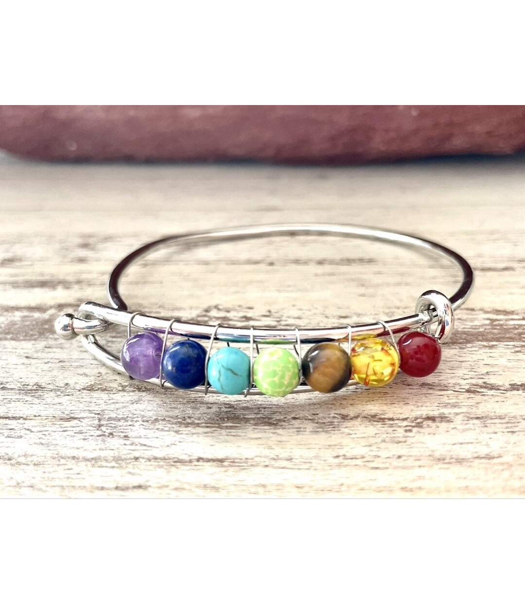 Bracelet manchette des 7 Chakras-2