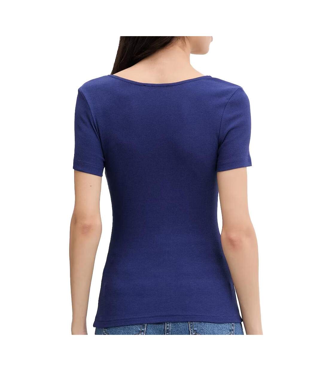 T-shirt marine femme morgan damour-2