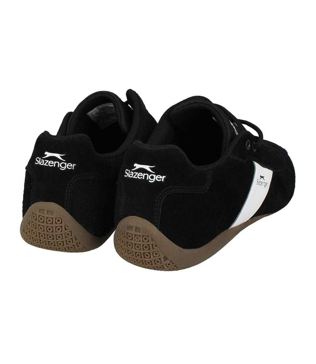 Chaussures Motif/style Rayure Diagonale Coast Homme Noir Blanc Slazenger-2
