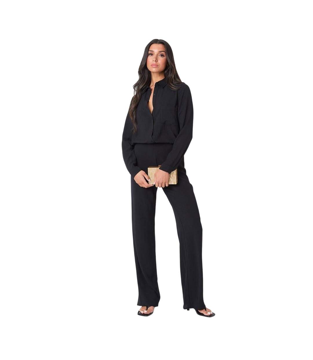 Chemise Manches Longues Femme Noir I Saw It First-2