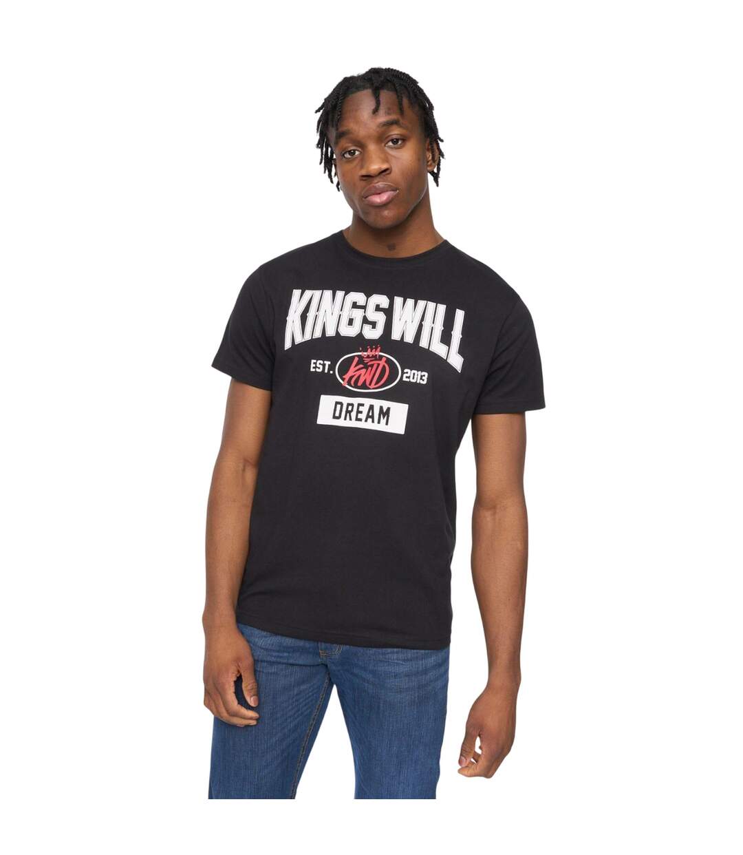 T-shirt Knockout Homme Noir Kings Will Dream-2