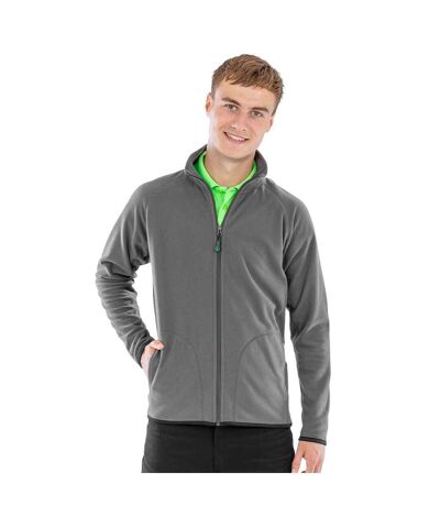 Mens Fleece Jacket Grey Result Genuine Recycled