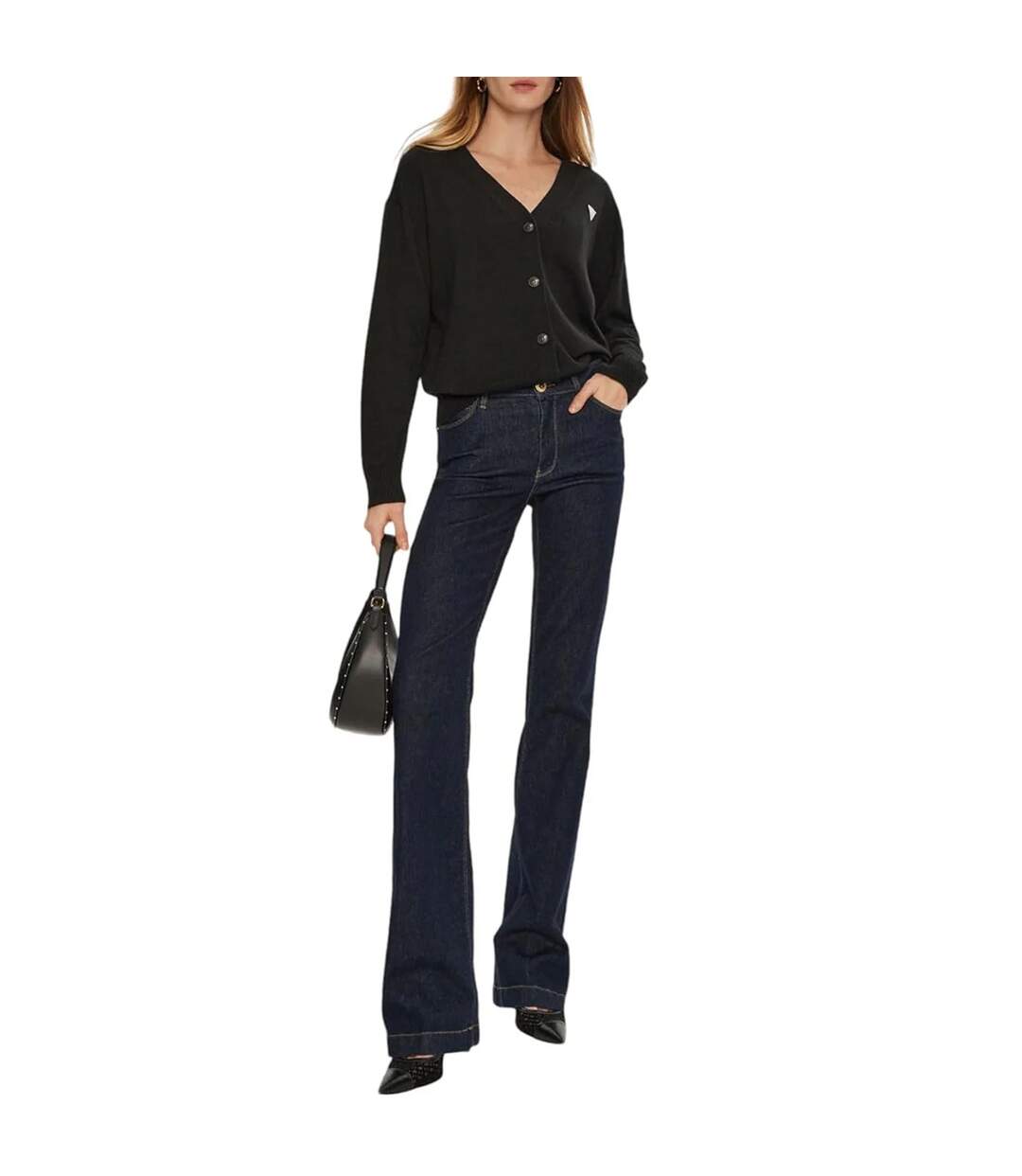 Sweat Femme Noir Guess-1