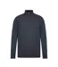 Mens Zip Neck Long-sleeved Sweatshirt Charcoal Marl Firetrap-1