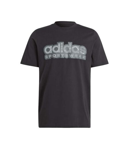 Mens Tiro Graphic T-shirt Black Adidas