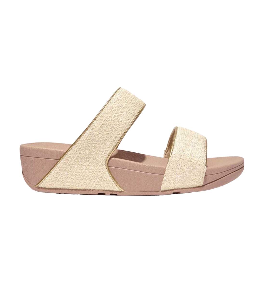 Claquettes Style Scintillant Lulu Femme Beige Gris Fit Flop-4