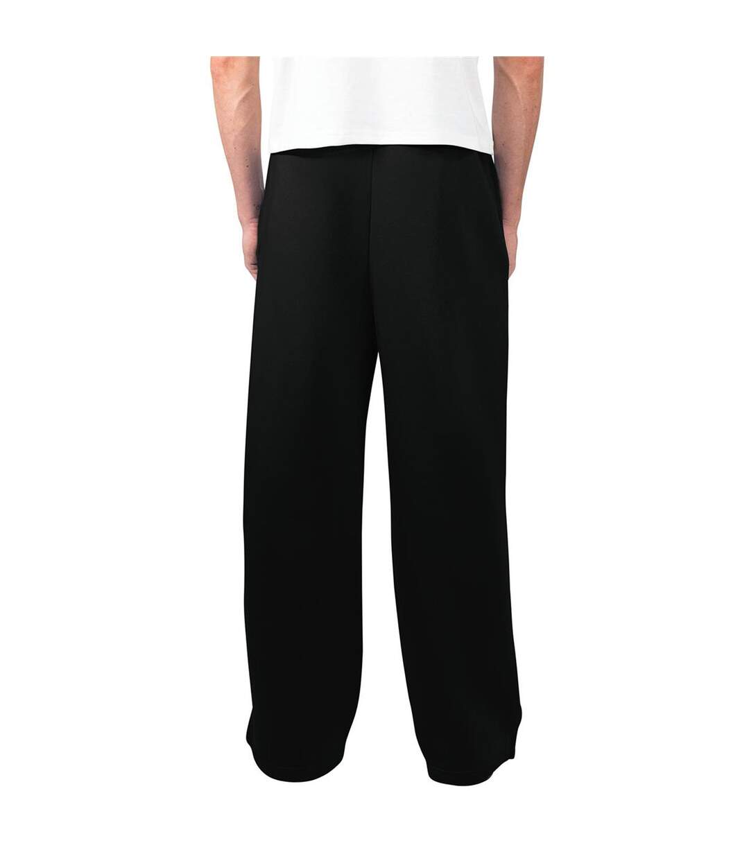 Unisex Adult Loose Fit Jogging Bottoms Black Casual Classics-3