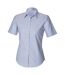 Chemisier Manches Courtes Femme Bleu Oxford Henbury-1
