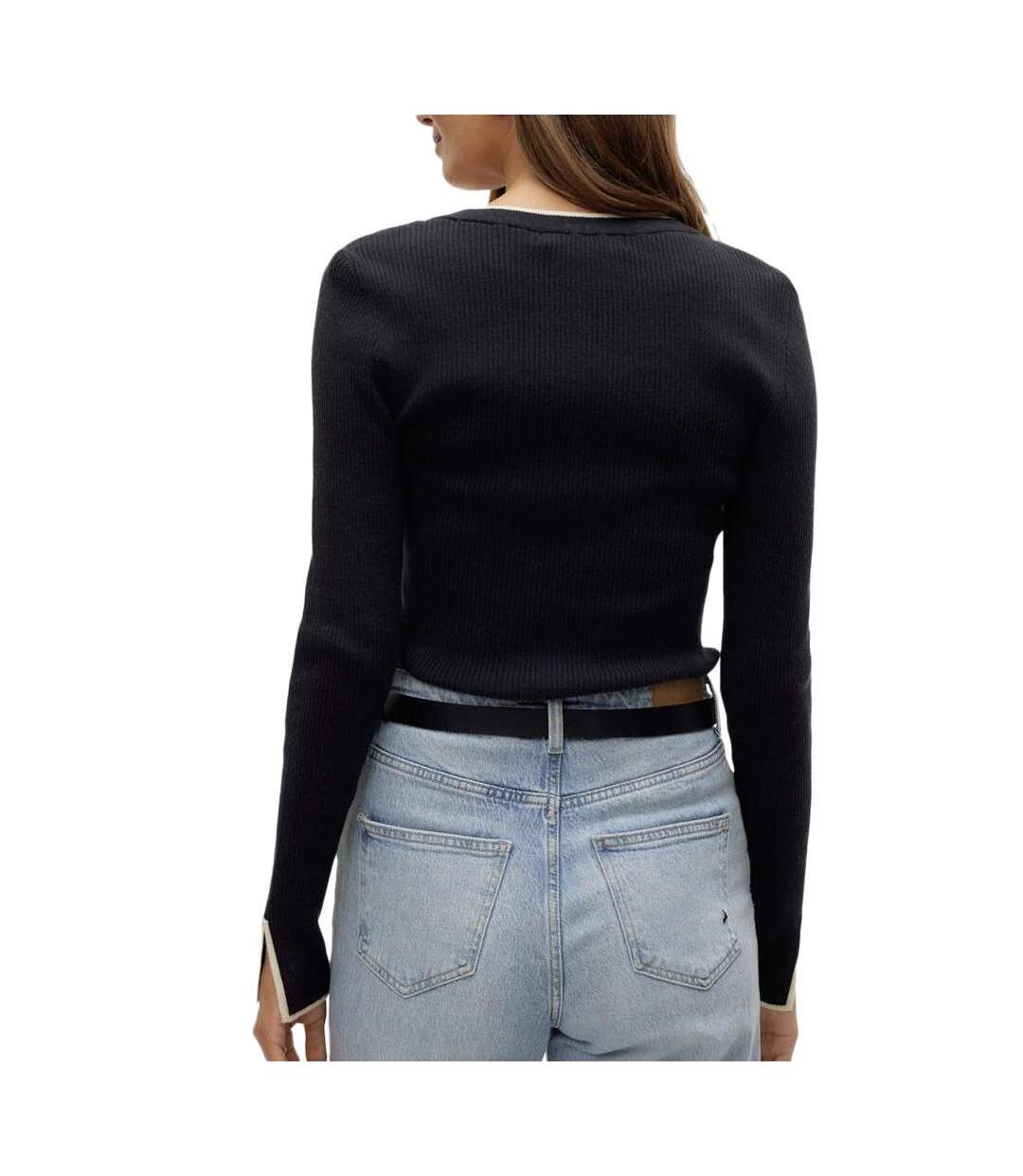 Pull noir femme vero moda joan-2