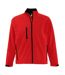 SOLS Mens Relax Soft Shell Jacket (Breathable, Windproof And Water Resistant) (Red)