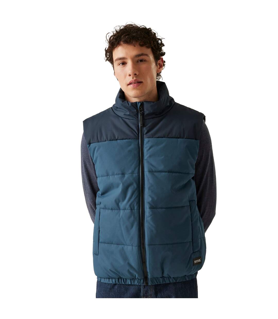 Mens Hawfinch Baffled Gilet Moonlight Denim Navy Regatta-1