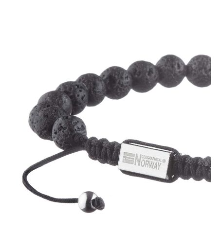 Bracelet perles noir/marron homme geographical norway 315049 - taille unique