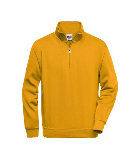 Sweat Workwear Homme Jaune Or James And Nicholson