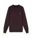 Pull Uni À Col Ras-du-cou Homme Marron Foncé Lyle & Scott-2
