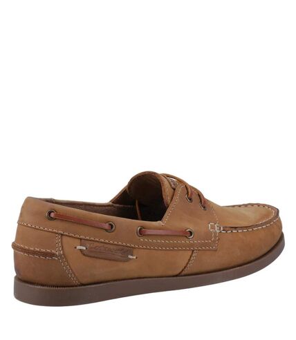Cotswold Mens Bartrim Leather Boat Shoes (Camel) - UTFS10561
