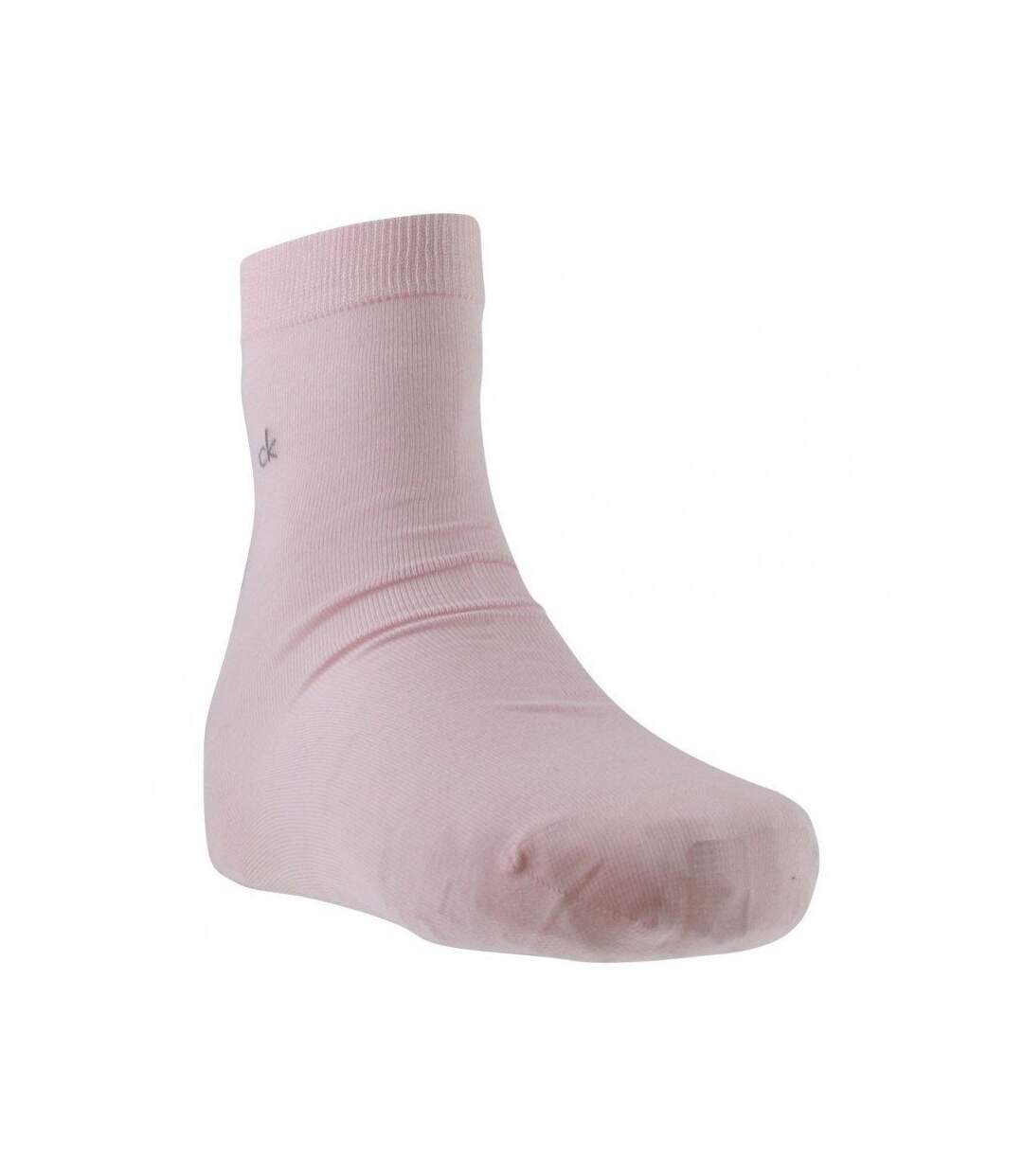 CALVIN KLEIN Chaussettes Femme Coton UNI Rose