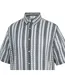 Mens Patterned Short-sleeved Shirt Black White Firetrap-3