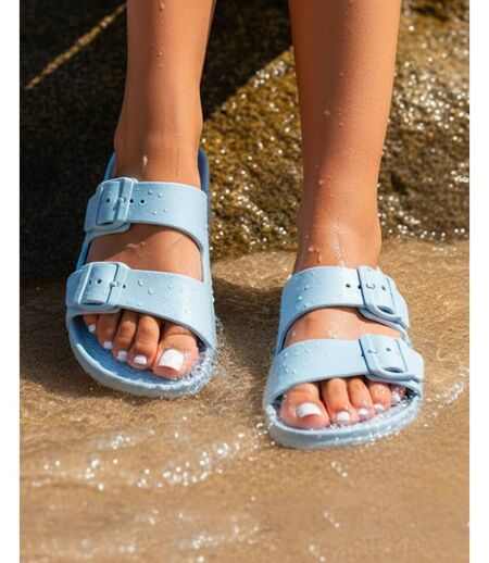 Isotoner Mules claquettes femme ultra confortables, faciles à enfiler