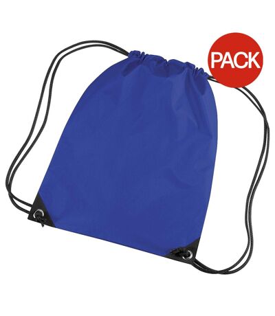 Lot De 2  Sac De Gym 11 Litres Taille Unique Bleu Roi Vif Bagbase