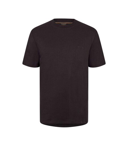 Mens Interlock Polo Shirt Black Boss