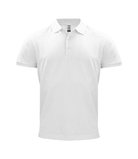 Mens classic polo shirt white Clique