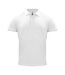 Mens classic polo shirt white Clique-1