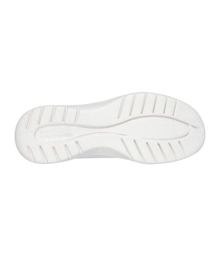 Womens/ladies Flex Slip-on Trainers Light Grey Skechers