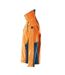 Mens Accelerate Safe Soft Shell Jacket Hi Vis Orange Dark Petroleum Mascot-3