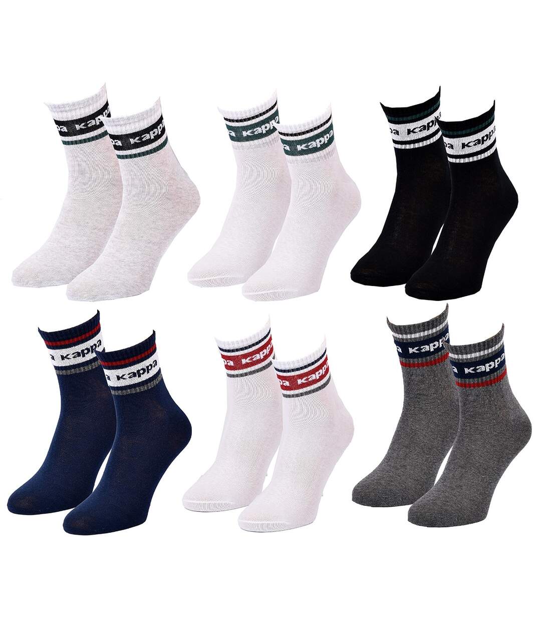 Chaussettes Homme KAPPA 6 paires QUARTER 1759