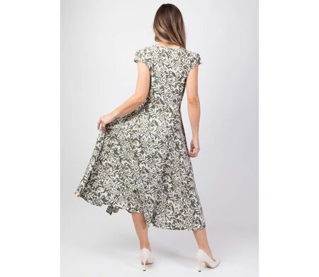 Robe mi-longue imprimé ethnique chic LOLITA Coton Du Monde