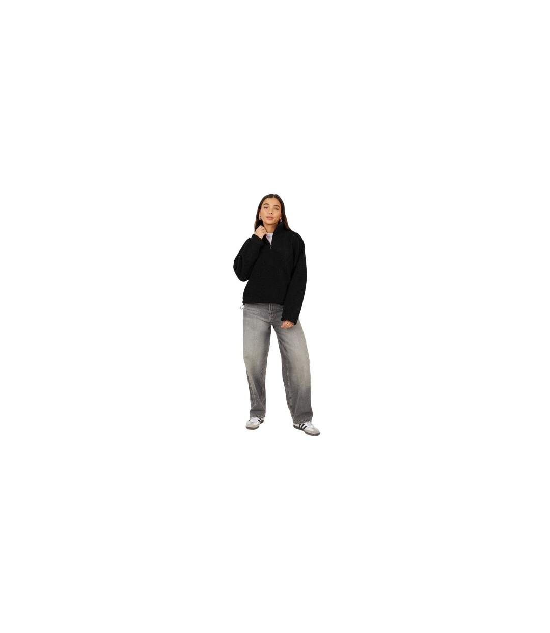 Sweat Femme Noir Brave Soul-1