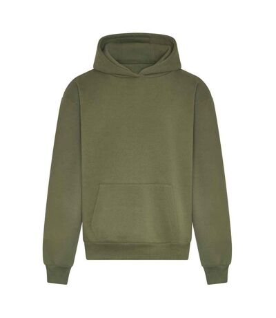 Mens signature heavyweight hoodie earthy green Awdis