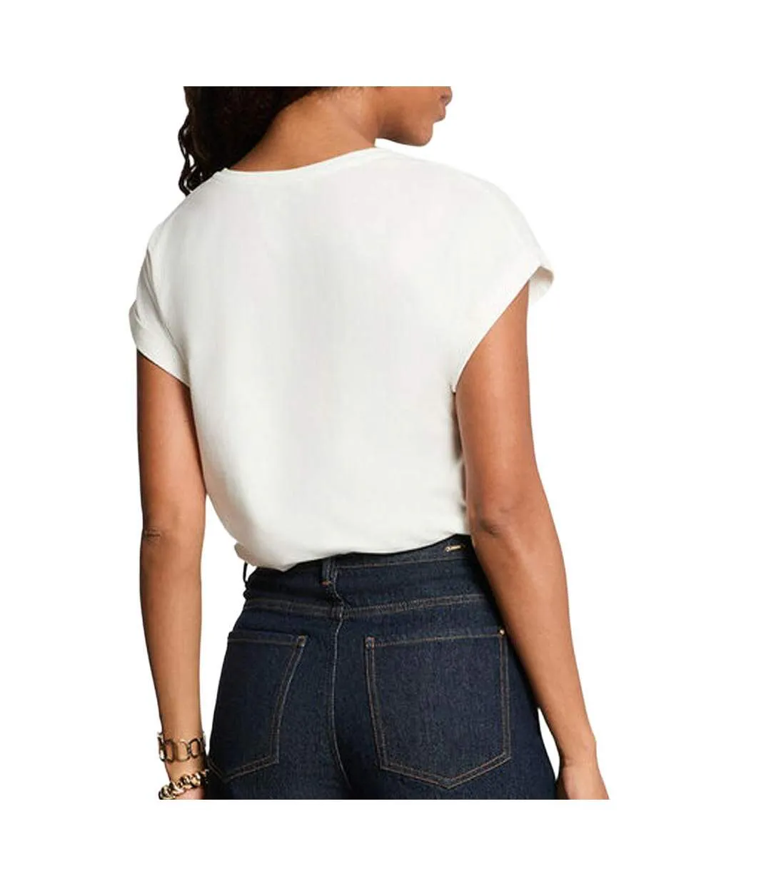 T-Shirt blanc femme morgan dfabi-2