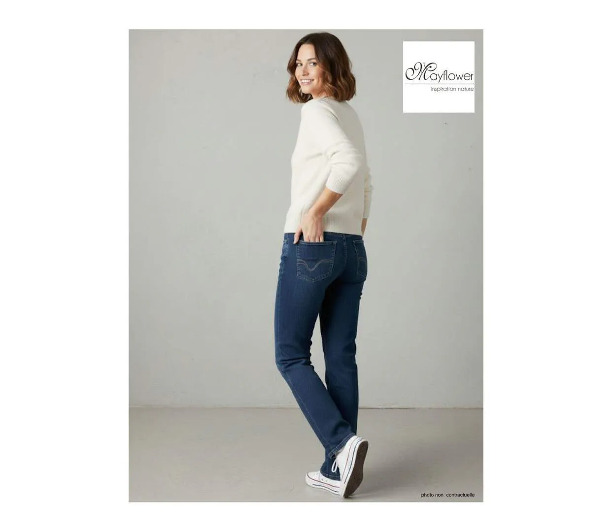 Jean Femme Confort Mayflower SOPHIA Taille Haute Extensible-1